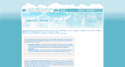 Desktop Screenshot of loisirsetvacances.com